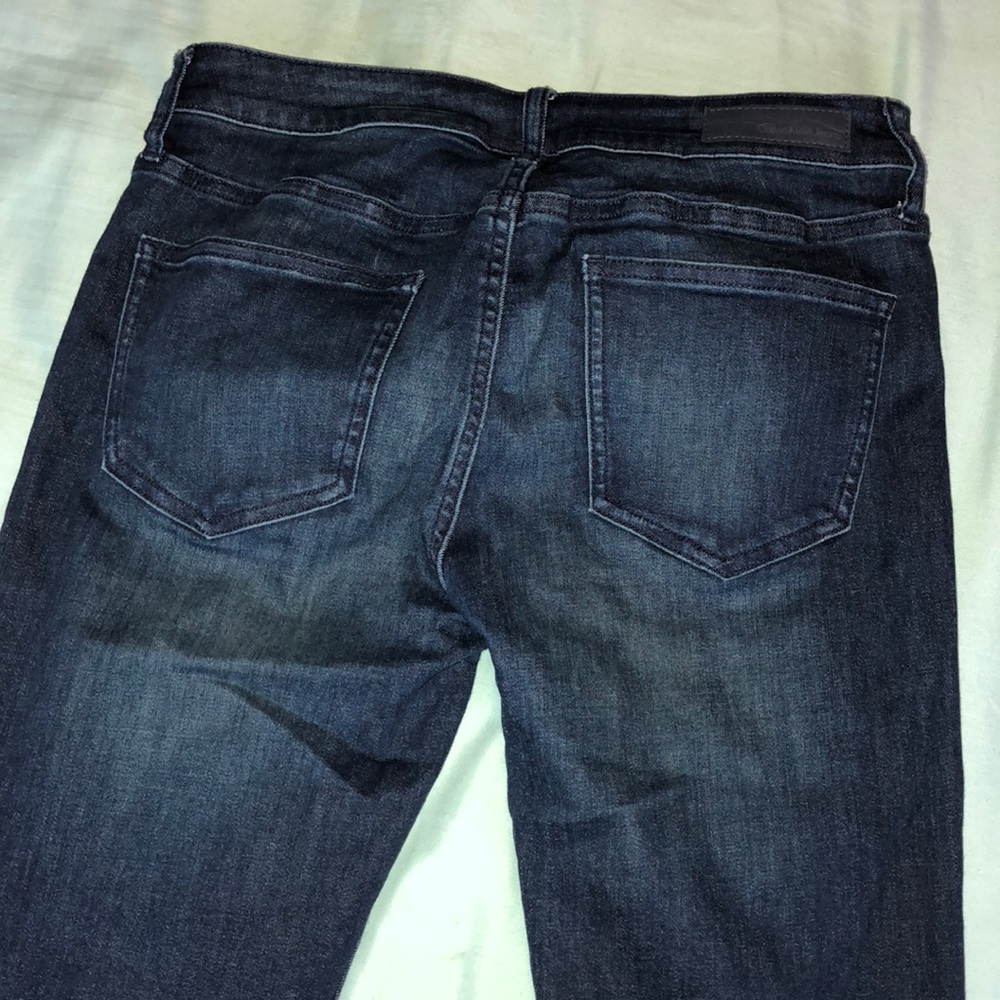 Dark blue Calvin Klein slim cut boyfriend jeans - Picture 3 of 4